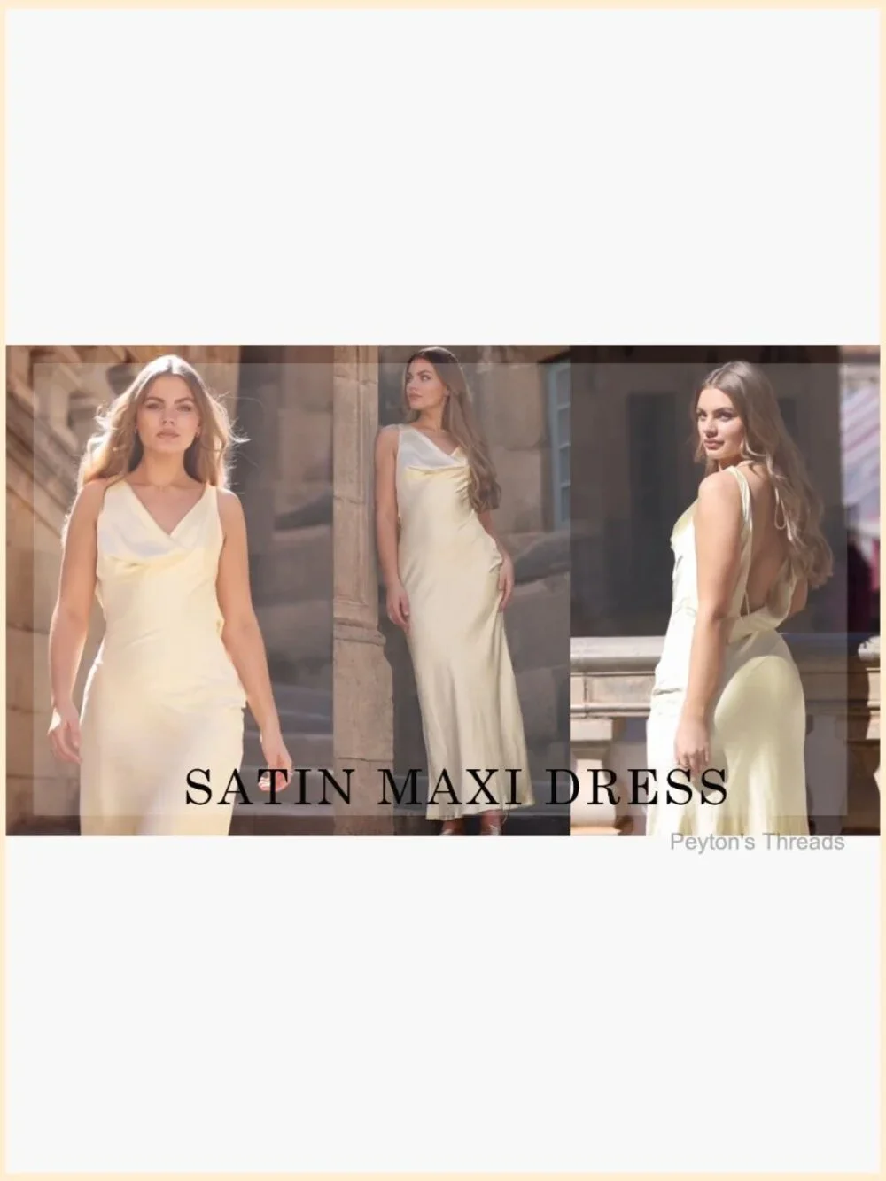 Sleeveless Satin Cowl Neck Backless Maxi Dress for Wedding Guest - Picture 5 of 7